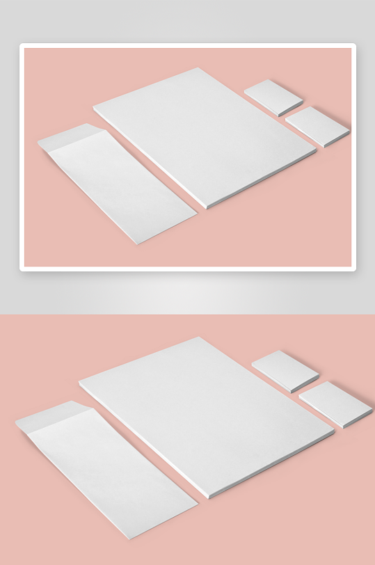 办公A4纸张样机模板素材-众图网