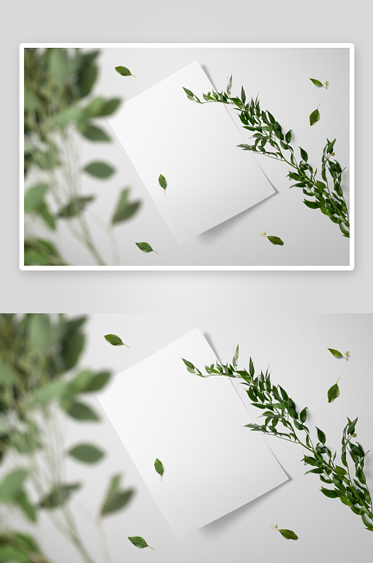 办公A4纸张样机模板素材-众图网