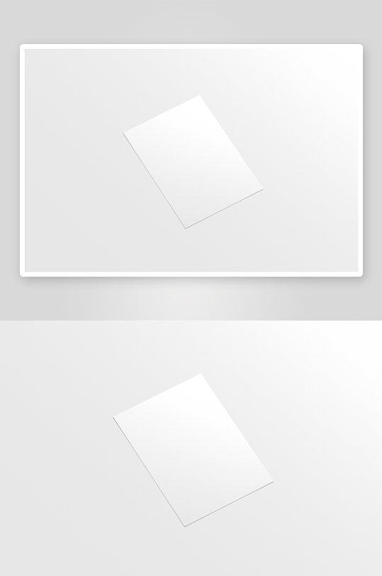 办公A4纸张样机模板素材-众图网