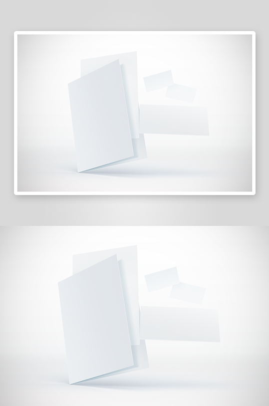 办公A4纸张样机模板素材-众图网