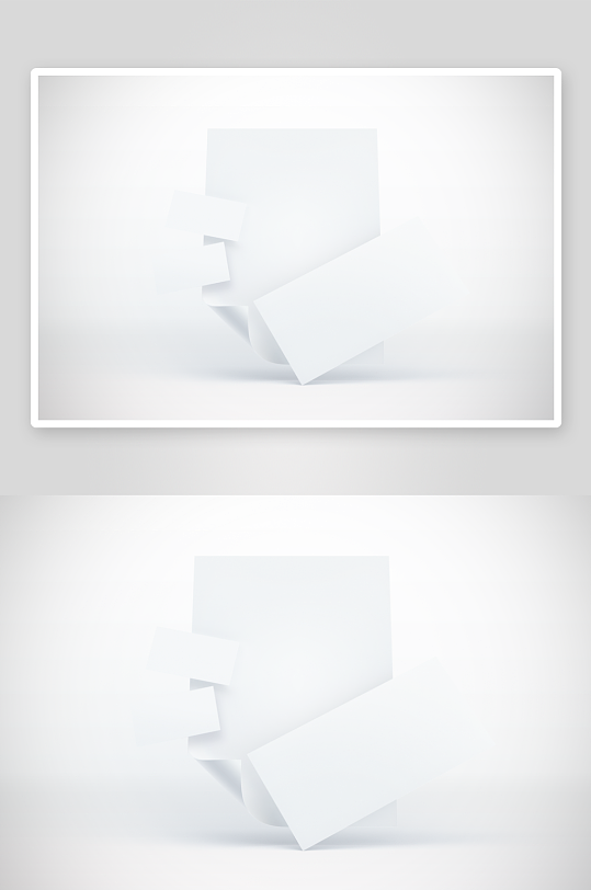 办公A4纸张样机模板-众图网