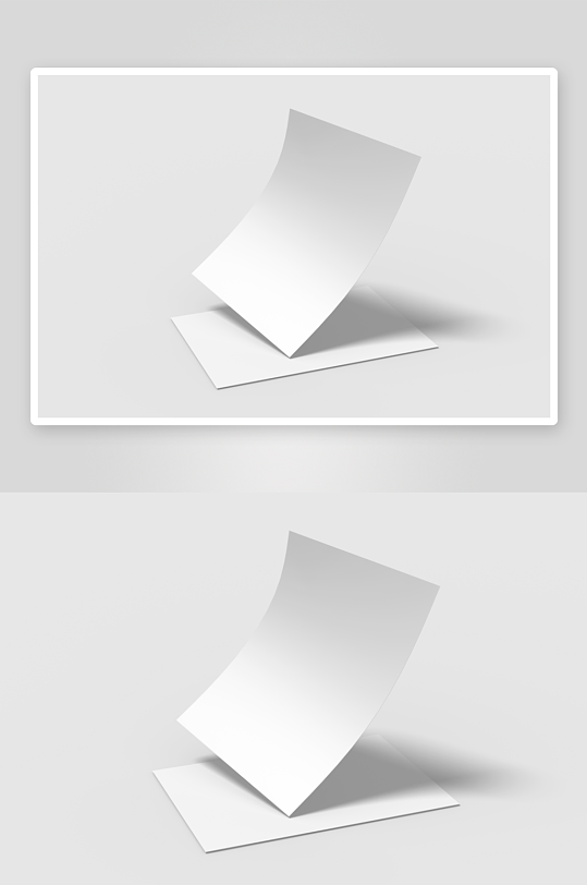 办公A4纸张样机模板-众图网