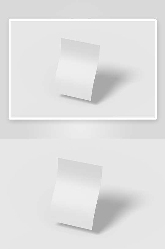 办公A4纸张样机模板-众图网