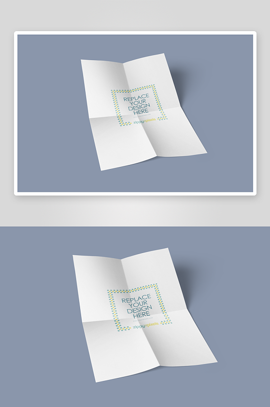 办公A4纸张样机模板-众图网