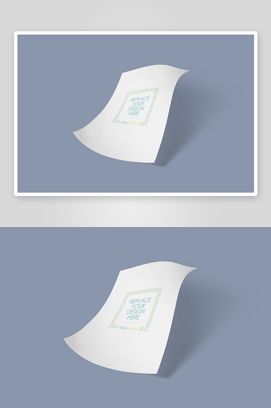 办公A4纸张样机模板素材-众图网