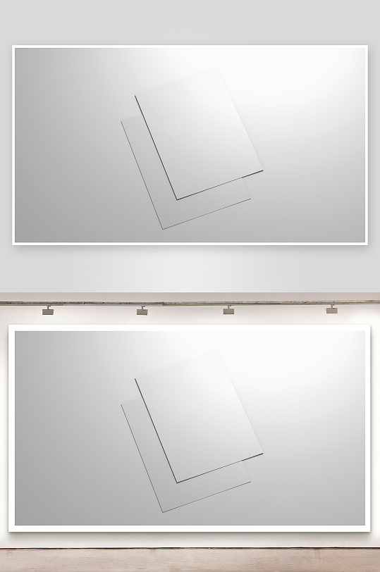 办公A4纸张样机模板素材-众图网