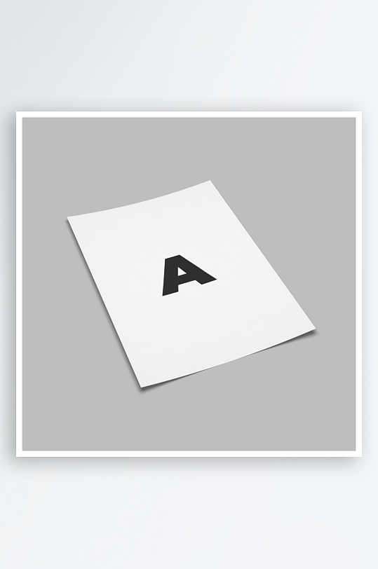 办公A4纸张样机模板素材-众图网