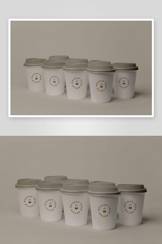 咖啡杯子样机模板-众图网