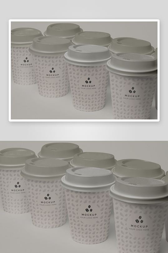 咖啡杯子样机模板-众图网