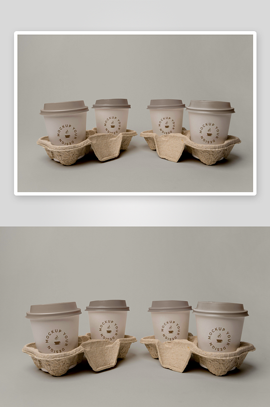 咖啡杯子样机模板-众图网