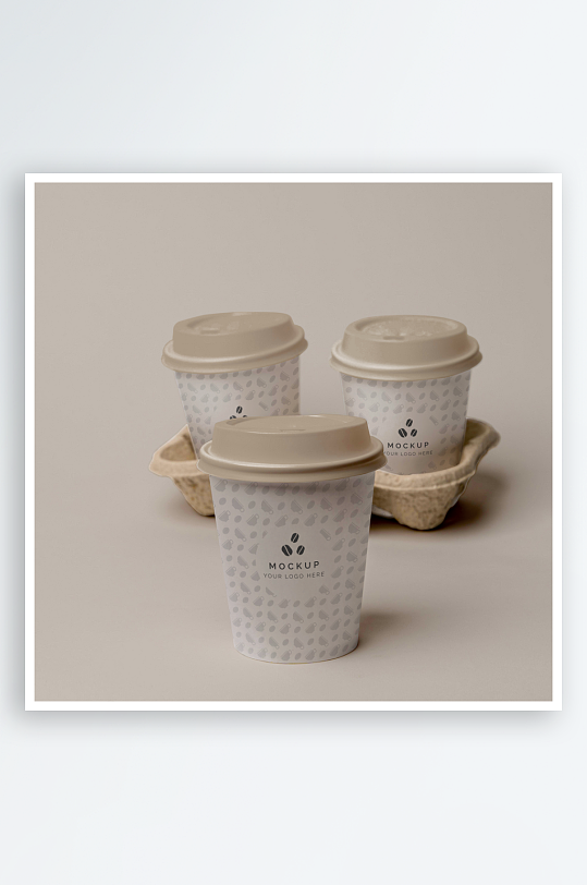 咖啡杯子样机模板-众图网