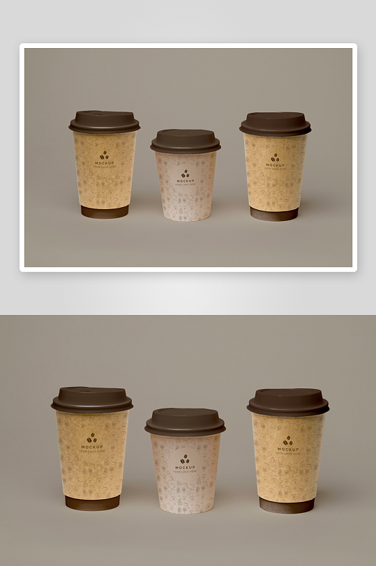 咖啡杯子样机模板-众图网