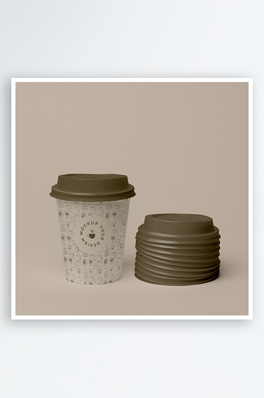 咖啡杯子样机模板素材-众图网