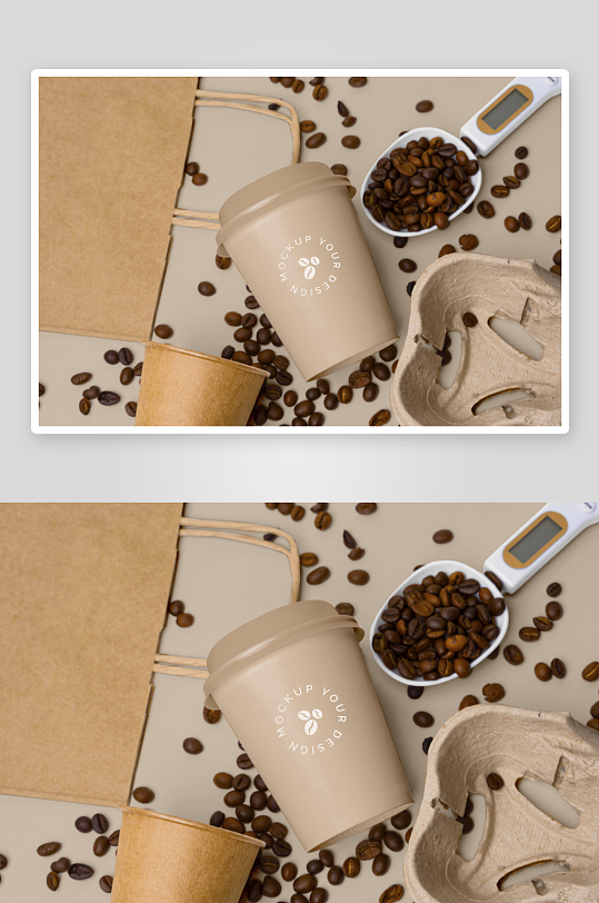 咖啡杯子样机模板素材-众图网