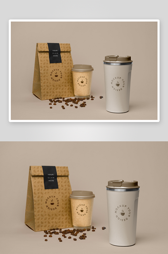 咖啡杯子样机模板素材-众图网