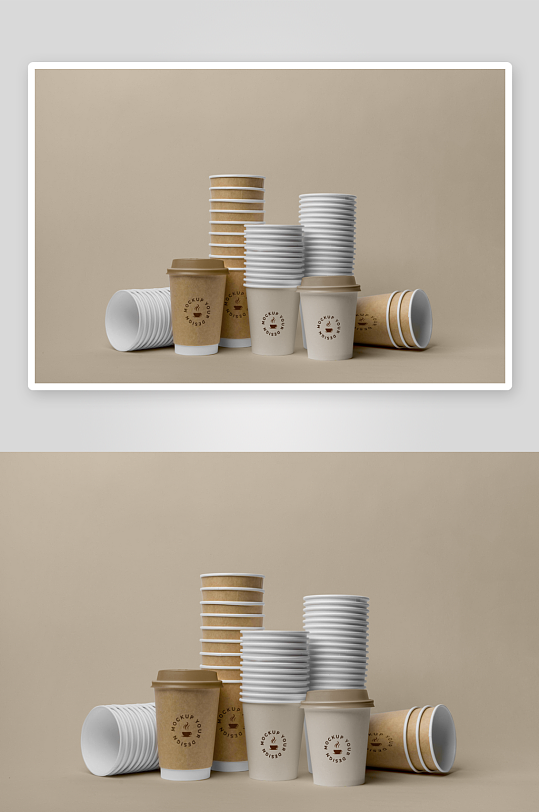 咖啡杯子样机模板素材-众图网