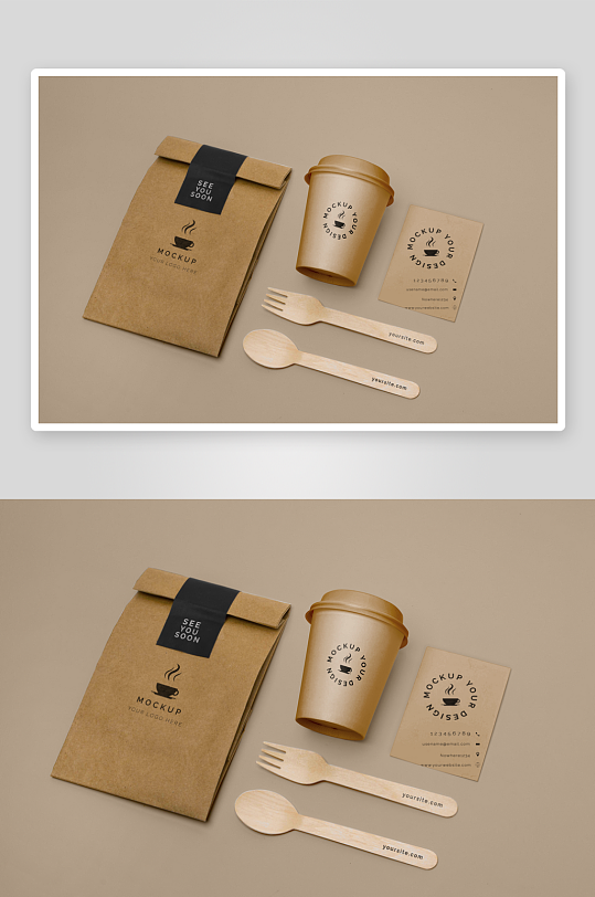 咖啡杯子样机模板-众图网