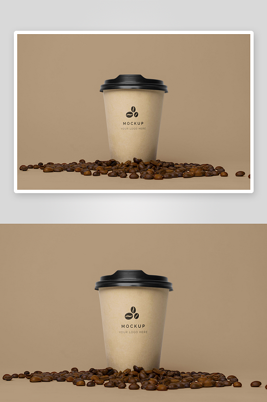 咖啡杯子样机模板-众图网