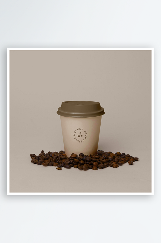 咖啡杯子样机模板-众图网