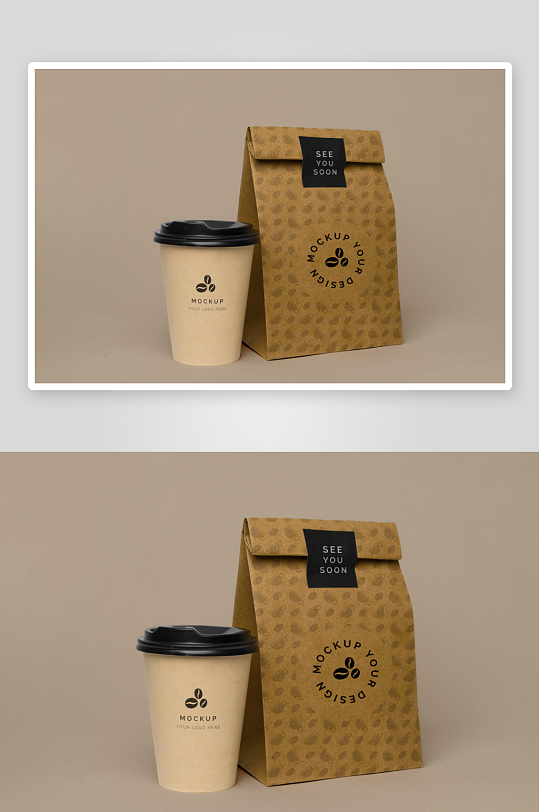 咖啡杯子样机模板-众图网