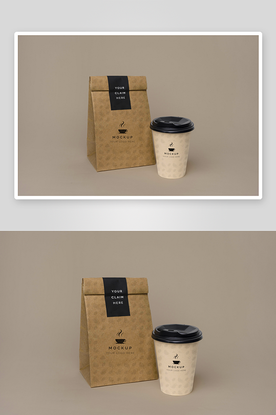 咖啡杯子样机模板-众图网