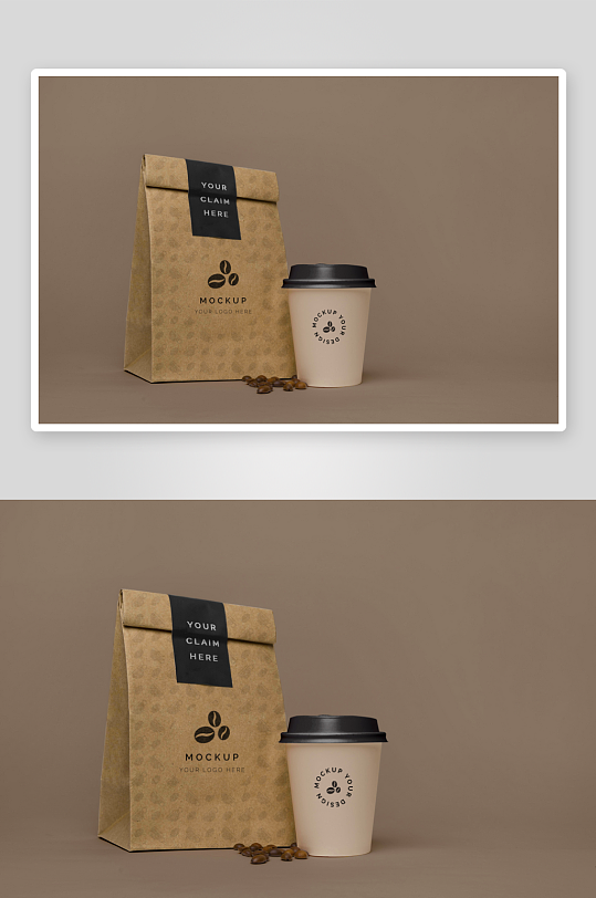 咖啡杯子样机模板-众图网