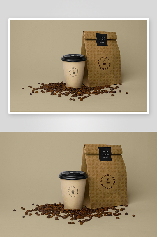 咖啡杯子样机模板素材-众图网