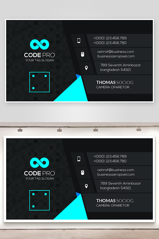高档名片设计模板素材-众图网