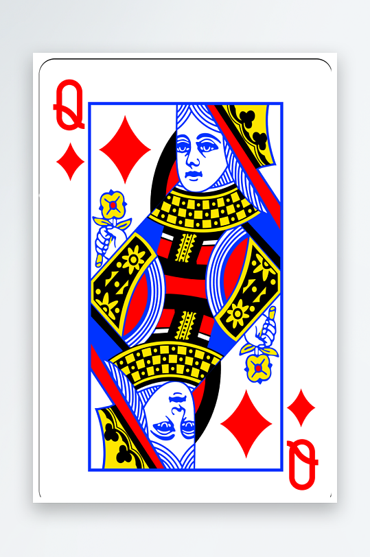 扑克牌样式模板素材-众图网