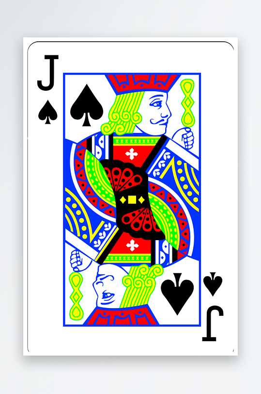 扑克牌样式模板素材-众图网