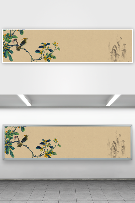 中国风水墨风景背景素材-众图网