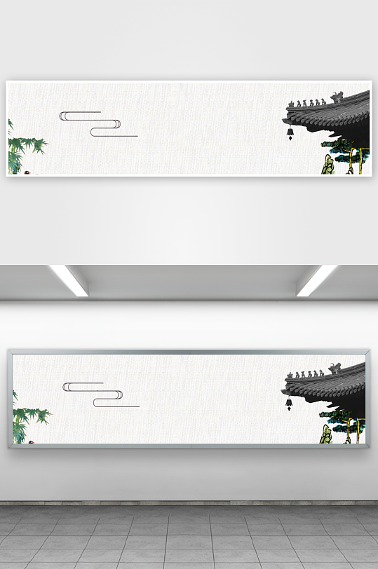 中国风水墨风景背景素材-众图网