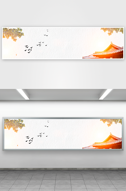 中国风水墨风景背景素材-众图网