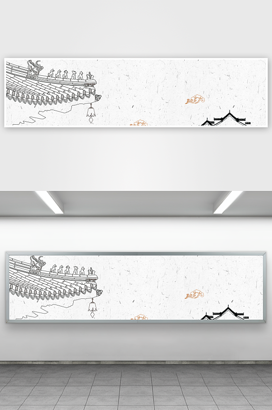 中国风水墨风景背景素材-众图网