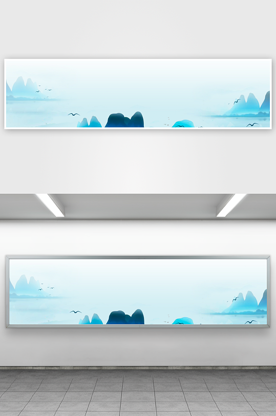 中国风水墨风景背景-众图网