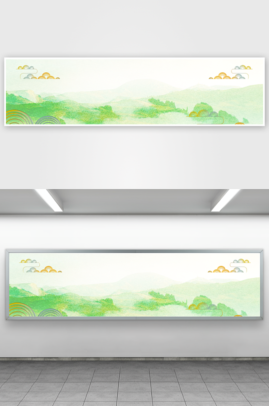 中国风水墨风景背景-众图网