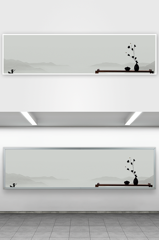 中国风水墨风景背景-众图网