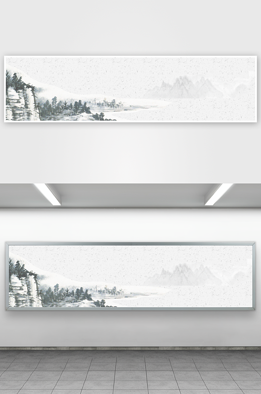 中国风水墨风景背景-众图网