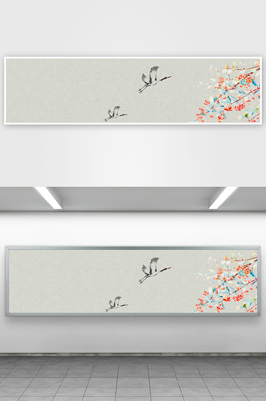 中国风水墨风景背景-众图网