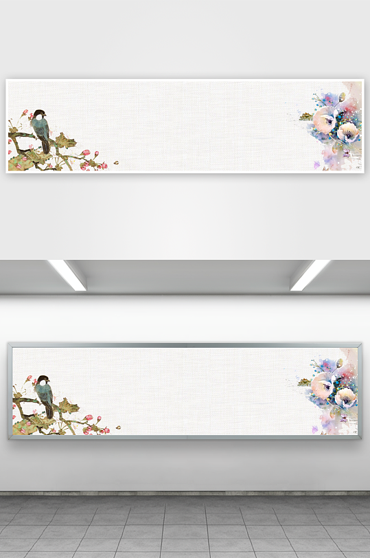 中国风水墨背景模板-众图网