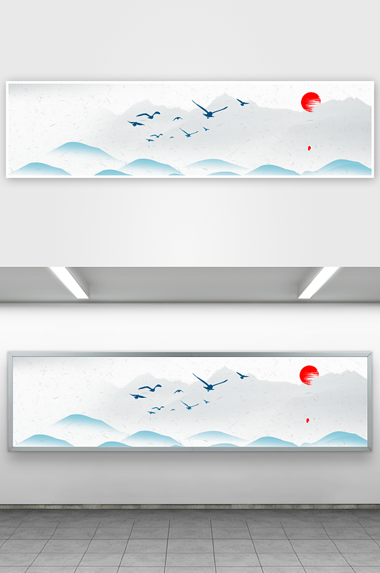 中国风水墨背景模板-众图网