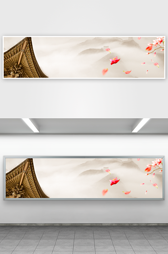 中国风水墨意境背景素材-众图网