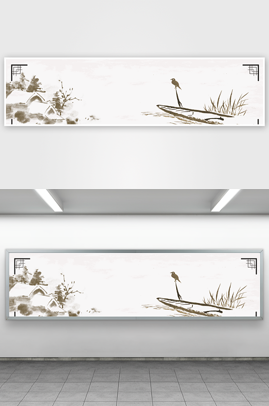 中国风水墨意境背景素材-众图网