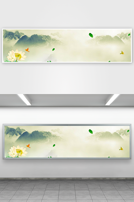 中国风水墨意境背景素材-众图网