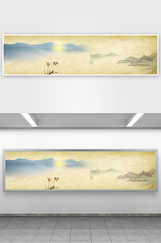 中国风水墨意境背景素材-众图网