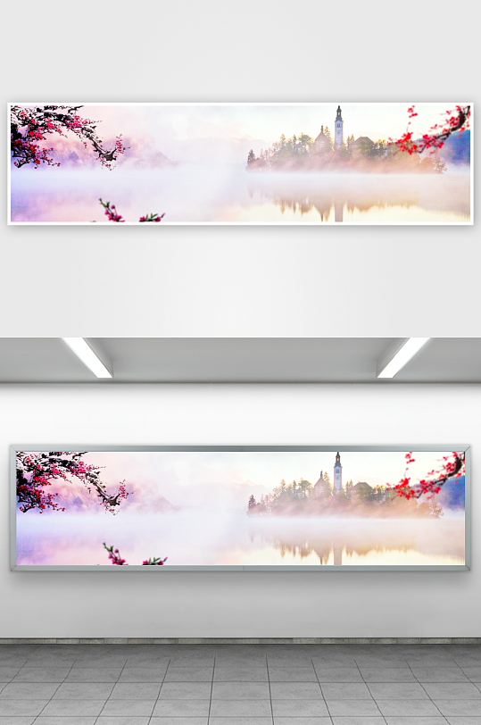 中国风水墨意境背景素材-众图网