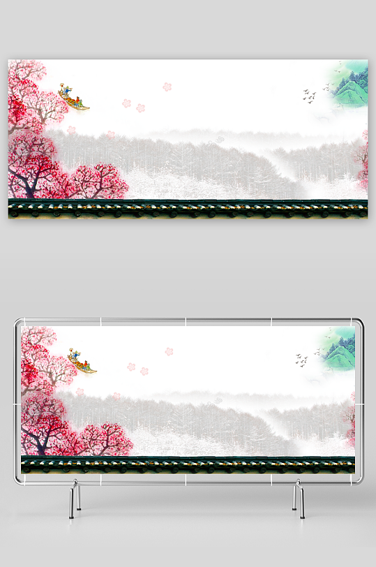 中国风水墨背景素材-众图网