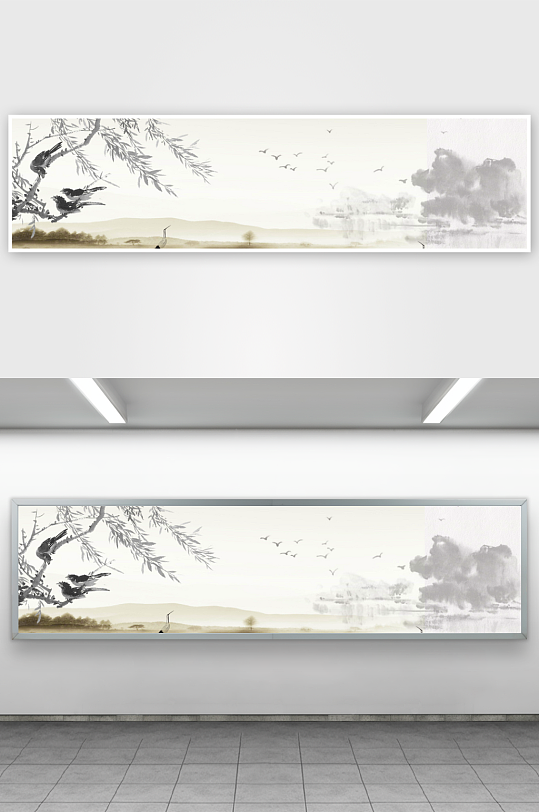 中国风水墨背景素材-众图网