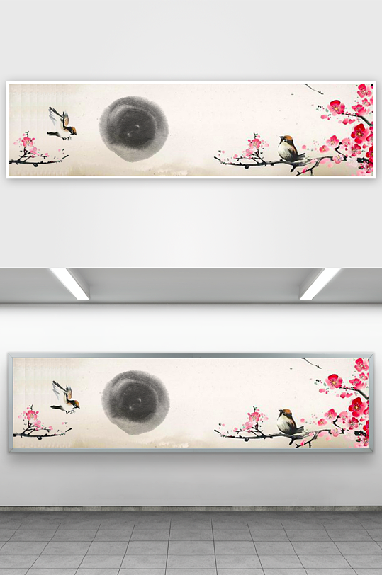 中国风水墨背景素材-众图网