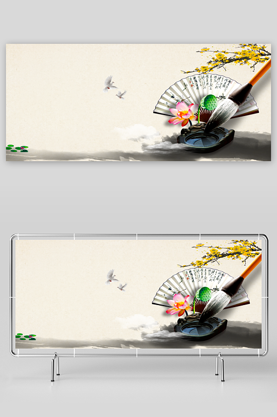 中国风水墨背景素材-众图网